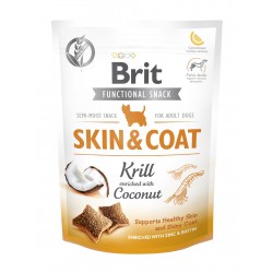 BRIT CARE DOG FUNCTIONAL SNACK SKIN&COAT KRILL 150 g - przysmak dla psa
