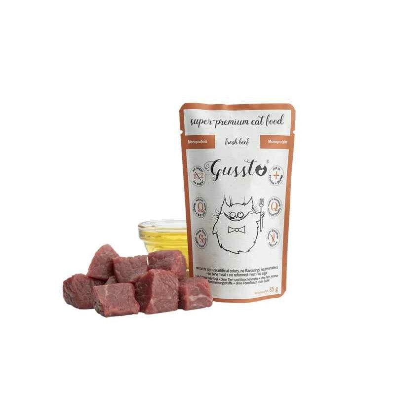 Gussto Fresh Beef - karma mokra dla kota z wołowiną