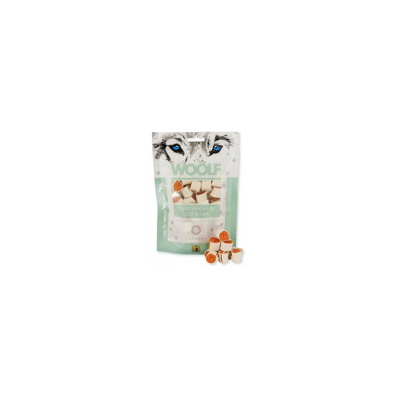 WOOLF Chicken and COD Sushi - przysmak dla psa 100 g