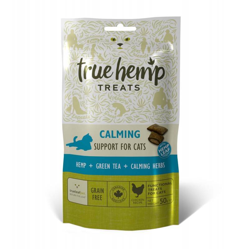 TRUE HEMP PRZYSMAK DLA KOTA Z KONOPIAMI - USPOKAJAJĄCE