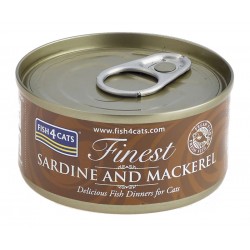 Fish4Cats Sardynka z makrelą (sardine and mackrel) 70g - Karma mokra dla kota