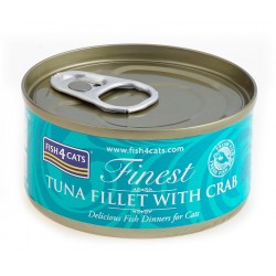 Fish4Cats Tuńczyk z krabami (tuna fillet with crab)70g - Karma mokra dla kota