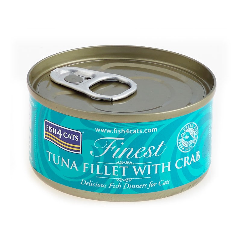 Fish4Cats Tuńczyk z krabami (tuna fillet with crab)70g - Karma mokra dla kota