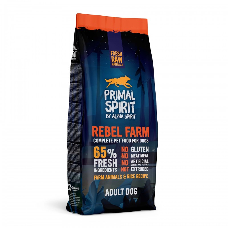 Primal Spirit 65% Rebel Farm Karma sucha dla psa