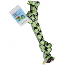 Yarro zabawka dla psa podwójny sznur 38 cm zielony