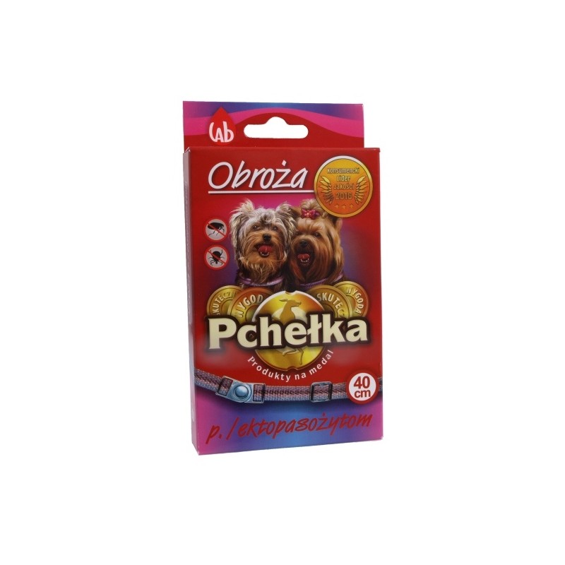 PCHEŁKA OBROŻA Przeciw pchelna DLA PSA 40cm