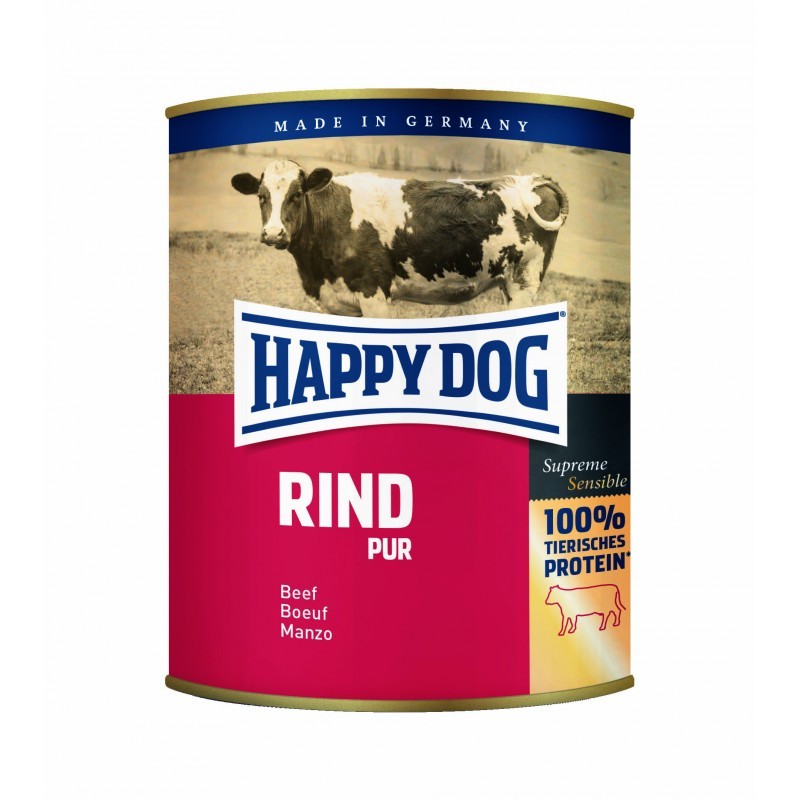 Happy Dog 100% Wołowina (Rind Pur) - mięso w puszkach dla psów