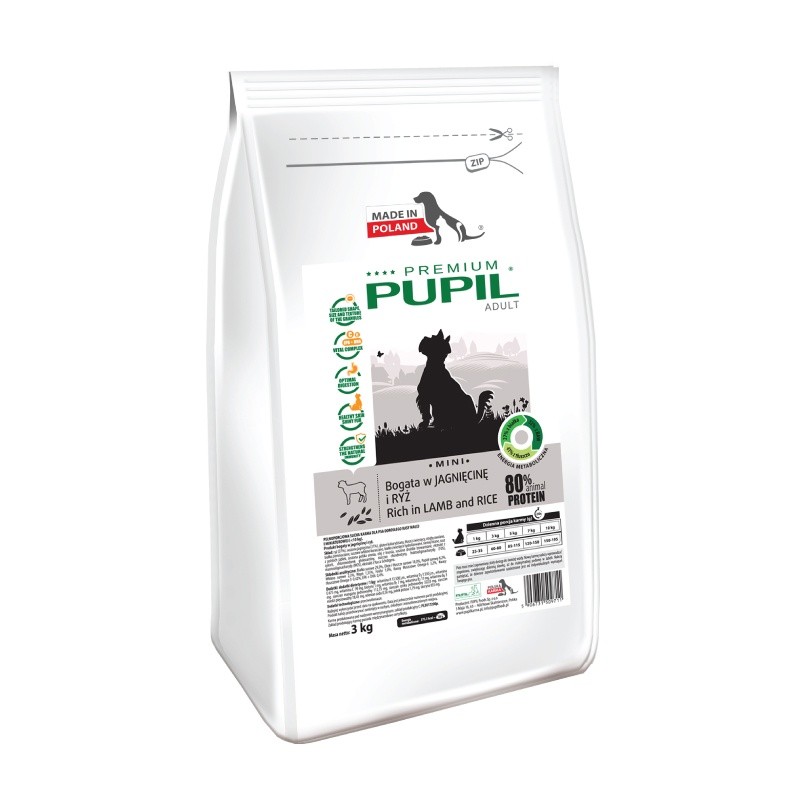 PUPIL Premium ADULT MINI bogata w jagnięcinę i ryż