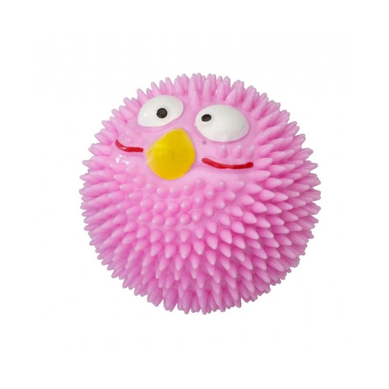 EBI ZABAWKA RUBBER BIRD RÓŻ/TRUSKAWKA S 6,30cm