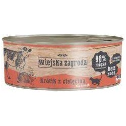 Wiejska Zagroda Królik z Cielęciną - karma mokra dla kociąt