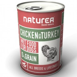 NATUREA Kurczak z indykiem - mokra karma dla psów i szczeniąt