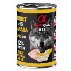 ALPHA SPIRIT KRÓLIK Z BANANEM 400g
