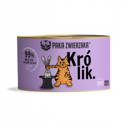 Paka Zwierzaka Królik 200g - karma mokra dla kota