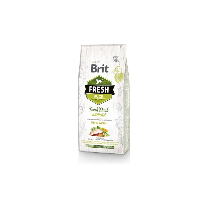 Brit Fresh Karma dla aktywnych psów Kaczka/Proso